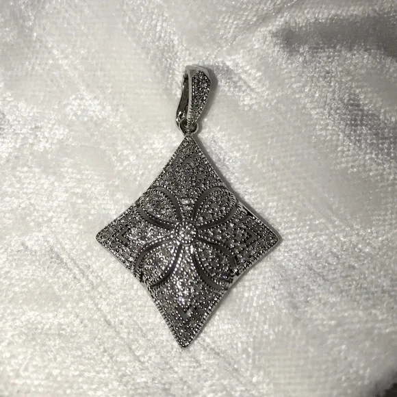 QVC Jewelry Affinity Sterling Silver 925 Diamond